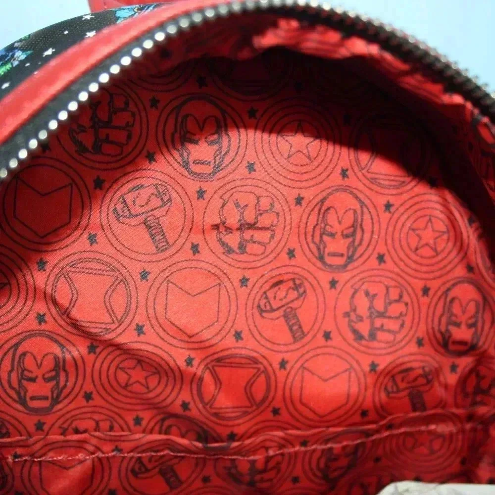 Loungefly Marvel Avengers Mini Backpack Floral Tattoo Print NWT - Picture 16 of 16
